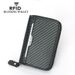 Men's Wallet Card Cases Carbon Fiber Card Holder RFID Anti Magnetic Multi Function Multi Card Slot Short Zipper Coin Purse_viptrois.com
