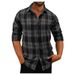 Men's Clothing Loose Flannel Shirt Flannel Shirt Long Sleeve Plaid Casual Shirt For Fall & Winter Soft Cotton Blend Comfort Fit Classic Button-Up_viptrois.com