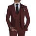 Men's Three-piece Business Suit, Cross-border Best-selling Serge Suit For Men, Wedding Dress, Groom's Best Man's Dress_viptrois.com