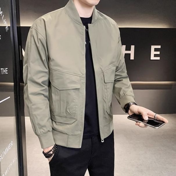 Early autumn men's jackets, men's casual jackets, trendy and versatile workwear, baseball uniforms, youth jackets, autumn clothes_viptrois.com