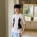 Men's Clothing Shirt Lapel Short Sleeved Knitted Sweater Hollow Ice Silk Business Tide Shirt_viptrois.com