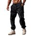 Men's Clothing Cotton And Linen Men's Pants Outdoor Loose Multi Pocket Workwear Cuffed Casual Pants Long Men_viptrois.com