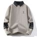 Pure Cross-Border Foreign Trade Dropshipping Hot-Selling Fashion New 2024 Autumn Winter Collar Knitted Sweater Men's Base_viptrois.com