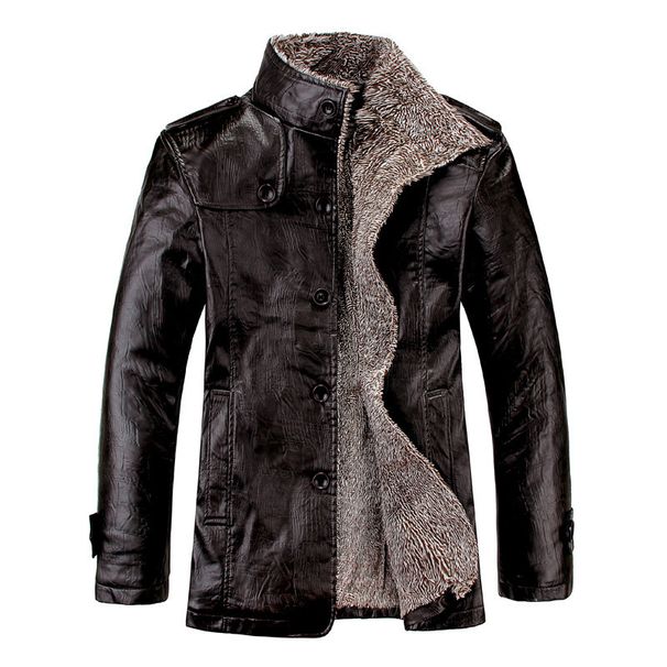 2025 Winter Men's Magnetic Ares Leather Jacket, Five-dimensional Inclusive Imitation Fur Jacket, Light Luxury Magnetic Attraction_viptrois.com