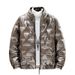 Men’s Slim-Fit Winter Coat – Glossy Stand Collar Puffer Jacket | Korean Style | Polyester Shell | Side Pockets | Stylish Quilted Design_viptrois.com