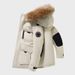 2025 New High-end Thickened Couple Workwear Mid To Long Fur Collar Down Jacket For Men And Women, Exuding A Sense Of_viptrois.com