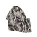 Summer Floral Shirt Set Beach Vacation Men's Pants Ice Silk New Shorts Short Sleeve_viptrois.com