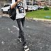 Men's Clothing 517 Washed Black And Gray Flared Jeans Vibe Style Cleanfit Slim Texture Stretch Slim_viptrois.com