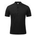 2025d 2024 Summer High-End Nylon Mesh Ice Silk Short Sleeve Men's Polo Shirt With Stand Collar And Buttons_viptrois.com