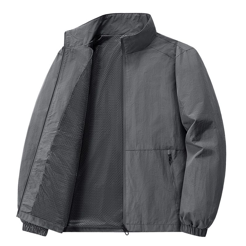 Simple Spring Autumn New Men's Jacket Outdoor Sports Loose Korean Style Casual Middle-aged And Elderly_viptrois.com