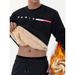 New Autumn And Winter Fleece-Lined Crew Neck Printed Youth Trend Pullover Slim Fit Men's Sweatshirt_viptrois.com