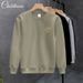 Men's Casual Fleece-Lined Pullover Sweatshirt - Soft & Comfortable Round Neck Loose Fit Hoodie For Winter, Stylish Streetwear With Cartoon Print_viptrois.com