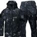 Shark Skin Camouflage Windbreaker Set For Men Thick Warm Autumn Winter Outdoor Cold Weather Clothing_viptrois.com