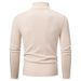 Men's Clothing Knitted Sweater Men's Semi-Turtleneck Zip-Up Knit Sweater Long Sleeve Pullover Casual Slim Fit Comfortable For Spring Autumn_viptrois.com