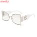 High End Semi Circular Metal Frame Fashionable And Versatile Small Face Sunglasses Street Shooting T1301_viptrois.com