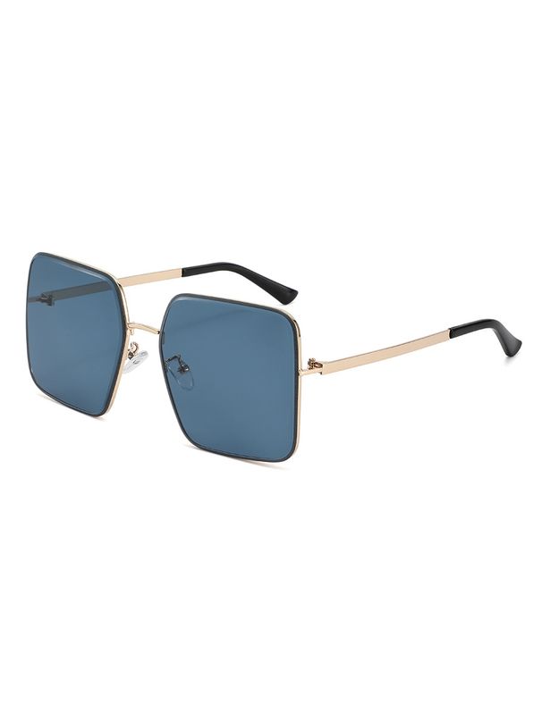 New Style Metal Square Frame Women's Sunglasses Personality Men's Sun Protection Sunglasses_viptrois.com