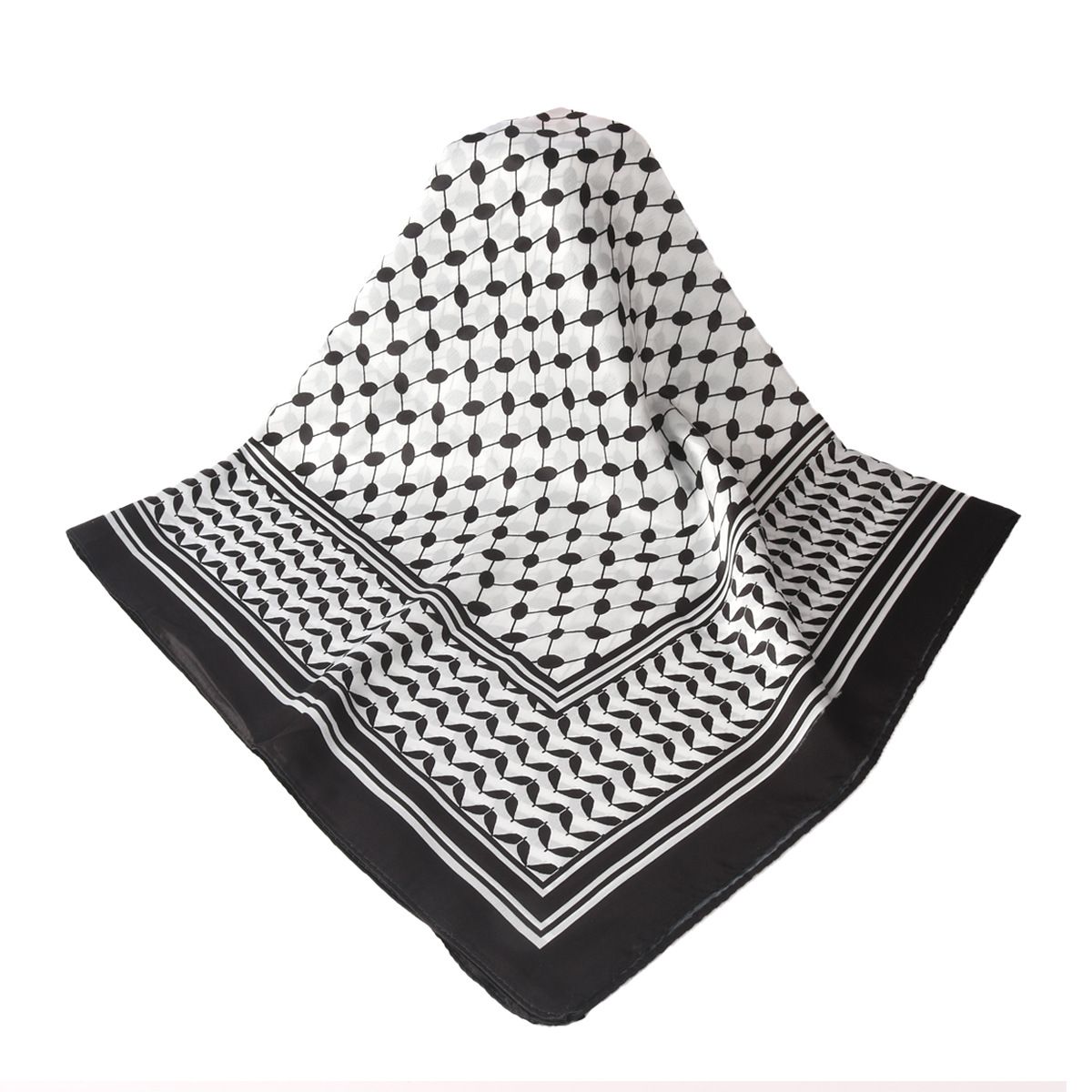 Muslim Headscarf Muslim Scarf Color Ding Digital Printed Square 90*90 Middle Eastern Scarf Headscarf_viptrois.com