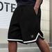 Men's Casual Loose Striped Ribbon Trendy Plaid Sports Men's Shorts Summer_viptrois.com