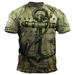 Summer Men's T-shirt 3d Compass Retro HD Printed Short Sleeve Personality Trend Top Street Oversized O-neck Comfortable Clothing_viptrois.com
