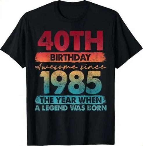 T-shirt40 Year Old Gifts Vintage 2026 1985 Limited Edition 40th B_viptrois.com