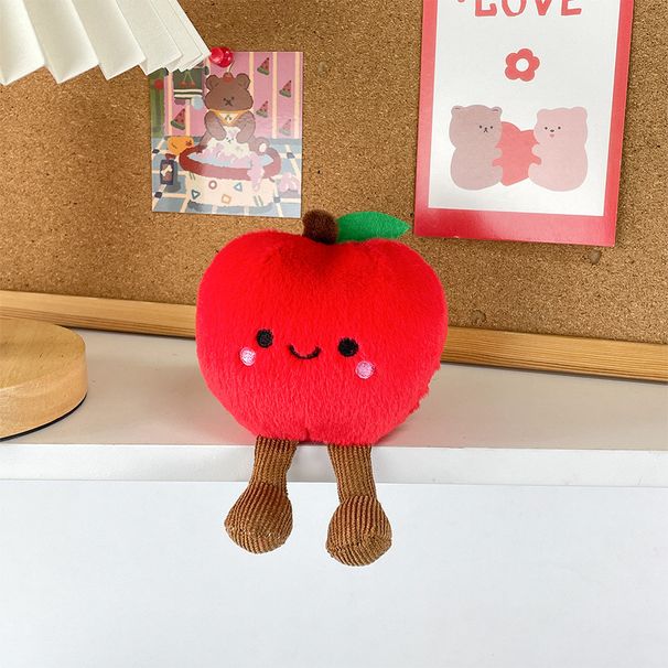 Xiaohongshu Fun Red Apple Doll Bag Keychain Pendant Fruit Doll Car Ornaments Grab Machine Doll Wholesale_viptrois.com
