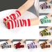 Unisex cosplay party Christmas gloves Bare fingers anime striped sleeves long wool gloves_viptrois.com