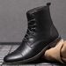Handcrafted Genuine Leather Men's Boots - Comfortable Winter Casual Shoes With Rubber Sole, Breathable & Durable (Black, Brown, Tan Sizes 38-48)_viptrois.com