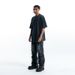 New American Style Trendy Brand Solid Color 280G Pure Cotton Base Shirt Short Sleeve Men_viptrois.com