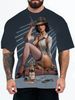 Hot Selling 3D Digital Printing Adult Men's T-Shirt Loose Casual Animal Character Pattern Custom_viptrois.com