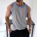 Quick-Dry Sports Casual Slim Fit Tank Top Sleeveless Short Fitness Muscle Men Summer Gym Vest Basketball Shirt_viptrois.com