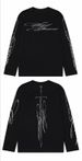 Y2k New Loose Letter Printing Ins Style Round Neck Long-sleeved T-shirt American Street Fashion Casual Men's Top_viptrois.com