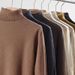 Men's High-Neck Knit Sweater – Slim Fit Cotton Blend Pullover For Autumn & Winter Layering_viptrois.com