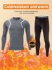 Men's Fleece-Lined Thermal Workout Set – Winter Running & Skiing Base Layer (Top + Pants) | Moisture-Wicking In Black/Grey/Navy (XS-XXL)_viptrois.com
