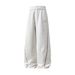 Monochrome Man- Heavyweight Color-Block Stitching Casual Pants For Men, Autumn Style, Straight Loose Fit, Textured Long Pants, Trendy_viptrois.com