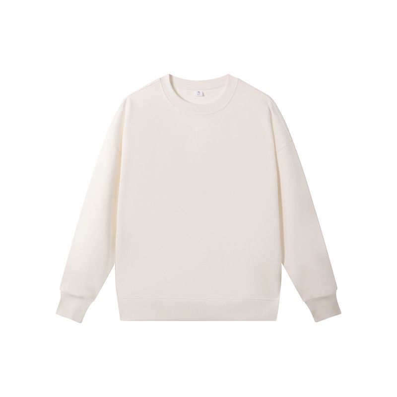 Men's Clothing Casual Long Sleeve Pullover Sweatshirt - Classic Round Neck, Relaxed Fit, Vintage Style, Basic Solid Color For Autumn_viptrois.com