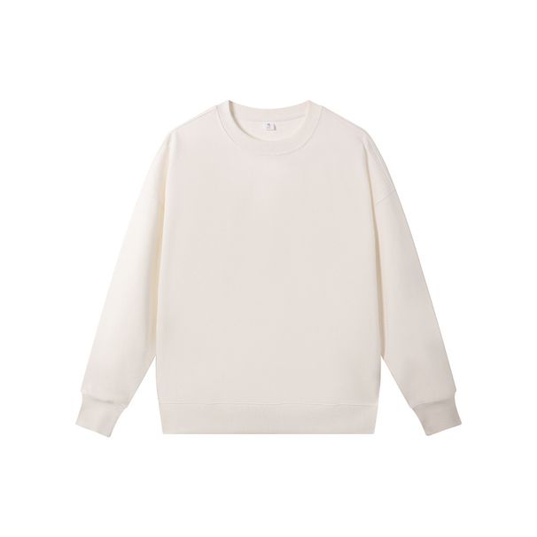 Men's Clothing Casual Long Sleeve Pullover Sweatshirt - Classic Round Neck, Relaxed Fit, Vintage Style, Basic Solid Color For Autumn_viptrois.com
