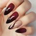 New Almond Shaped Wearable Nails With Gradient Colors, High End Nail Art Pieces, High Luxury False Nail Pieces, Finished Products Are Detachable_viptrois.com