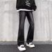 Loose Straight Leg Micro Flared Jeans For Men In Spring Autumn, Stylish High-End Trendy American Street High Pants, And_viptrois.com