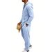 Men's Linen Blend Hooded Shirt Jacket And Relaxed Pants Set | Lightweight Casual Loungewear For Spring And Fall_viptrois.com