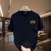 Men's T-shirt 2025 New Summer Casual Trend Loose Short Sleeved Plus Size Fashionable Versatile Pure Cotton Top_viptrois.com