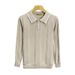 Men's Breathable Color-Block Knit Polo Shirt - Stretch Fit Business Casual Pullover With Contrast Collar (S-5XL)_viptrois.com