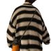 New autumn and winter retro light mature style loose round neck retro striped knitted sweater_viptrois.com