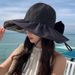 New Bow Children's Summer Colorful Glue Coating Hollow Cloth with Large Eaves Fashionable Sunshade Fisherman's Hat_viptrois.com