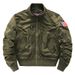 Men's Baseball Jacket With Tactical Collar - Stylish Military Aviator Bomber Jacket In Grey, Black, Khaki, Navy, Olive & Camo (S-xxxxl)_viptrois.com