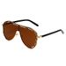 Large Frame Sunglasses - Frog Mirror Hollow Design (Trendy Sun Protection For Women Fashion Trends)_viptrois.com