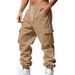 "Men's Heavyweight Fleece-Lined Cargo Joggers – Winter Workwear Pants With Multi-Pockets & Adjustable Drawstring (S-3XL, 6 Military Colors)"_viptrois.com