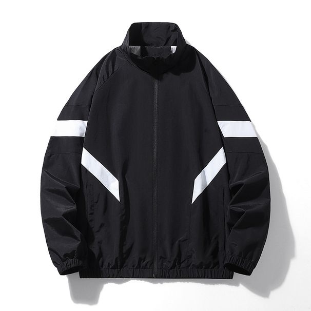 Men's Clothing Men's Spring And Autumn Casual Fashion Brand Jacket Stand Collar New Handsome Versatile Loose Tops Men_viptrois.com