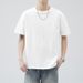 Trendy Men's Short Summer, Loose And Versatile, Half Sleeved T-shirt With White Base Shirt For Men_viptrois.com