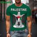 Men's Clothing Summer New FREE PALESTINE 3D Printing Men's Casual Round Nec_viptrois.com
