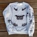 Tattoo Ink Drawing One Direction Printed Sweatshirt Autumn Winter Casual Crewneck Pullover_viptrois.com
